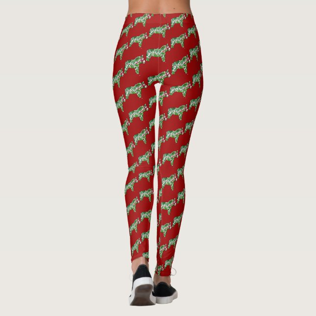 Dala Cheval Leggings de Noël (Dos)
