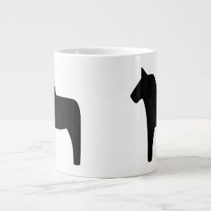 Dala Horse Black Specialty Mug