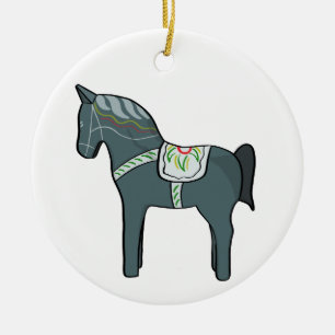 Dala horse  ceramic ornament