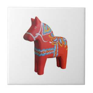 Dala Horse Ceramic Tile
