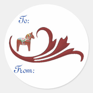 Dala Horse Gift Tag
