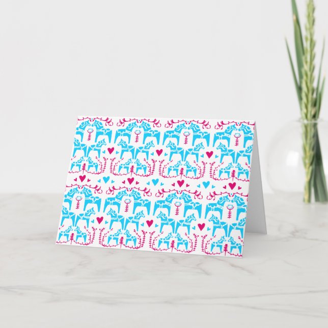 Dala Horse Holiday Card (Front)