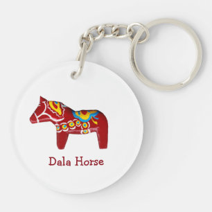 Dala Horse Keychain