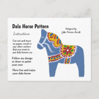 Dala Horse Pattern to Share