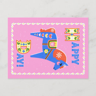 Dala horse postcard