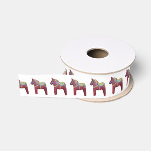 Dala Horse Ribbon Grosgrain Ribbon