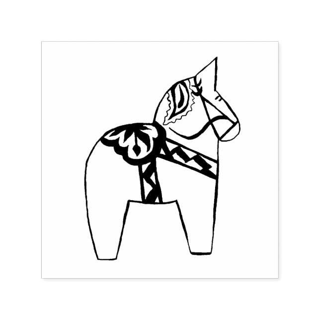 Dala Horse Self-inking Stamp (Design)