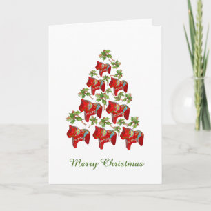 Dala Horse Thinking of You Christmas Card