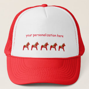 Dala Horse to Personalize or Customize Trucker Hat