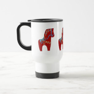 Dala Horse Travel Mug