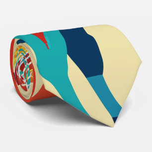 Dala Horse Watercolor Custom Pattern Tie