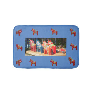 Dala Horses Bath Mat