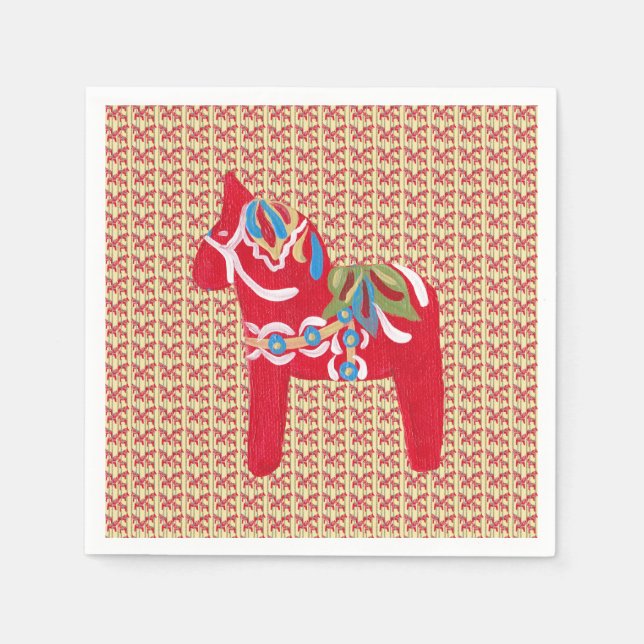 Dala Horses Napkin (Front)
