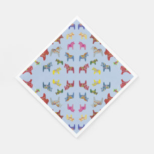 dala horses napkin
