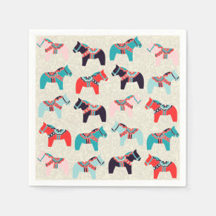 Dala Horses Paper Napkins