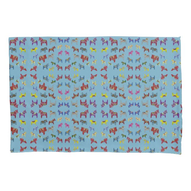 Dala Horses Pillowcase (Front)