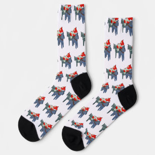 Dala Horses  Socks