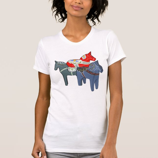 Dala Horses T-Shirt (Front)
