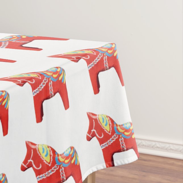 Dala Horses Tablecloth (In Situ)