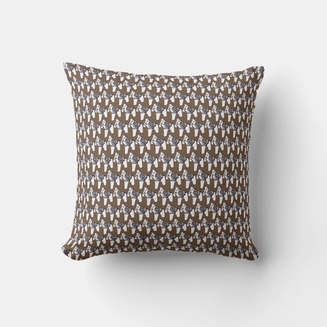 Dala Horses Throw Pillow (Front)