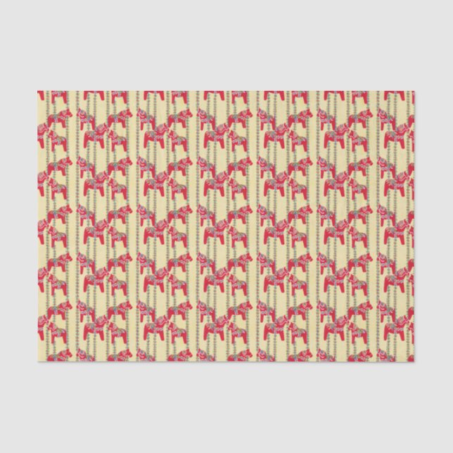 Dala Horses Tissue Paper (Front)