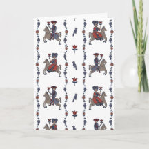 Dala W - Carte de voeux pliée