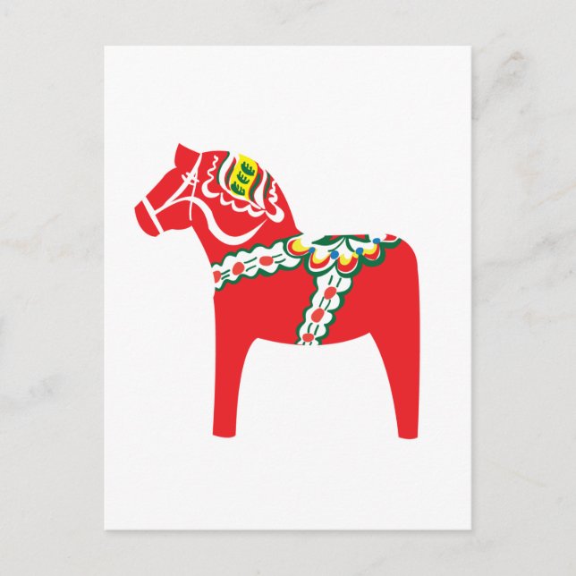 Dalahäst | Dala horse Postcard (Front)