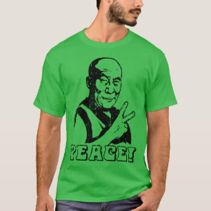 Dalai Lama Peace Sign retro T-Shirt