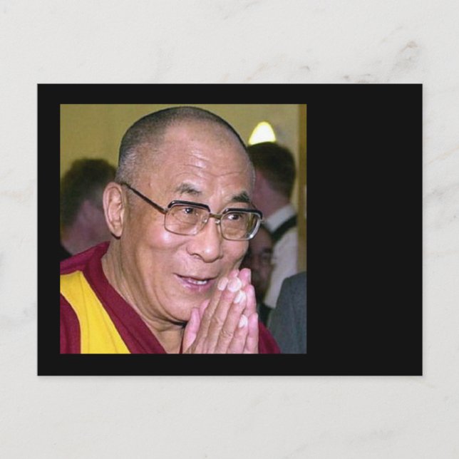 Dalai Lama Praying World Peace Postcard (Front)
