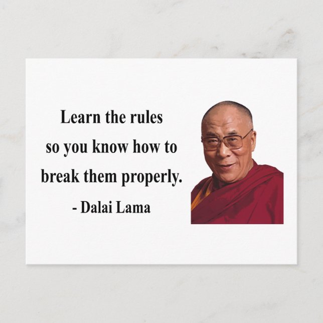 dalai lama quote 2b postcard (Front)