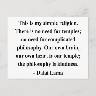 dalai lama quote 6a postcard