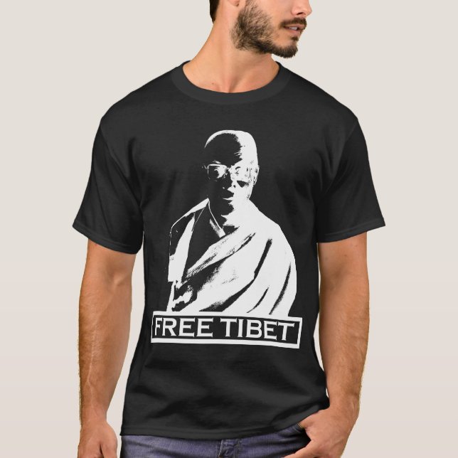 dalai lama white T-Shirt (Front)