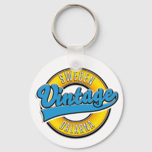 Dalarna Sweden vintage Keychain