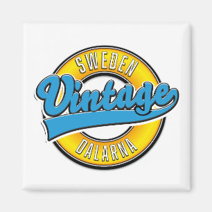 Dalarna Sweden vintage Magnet