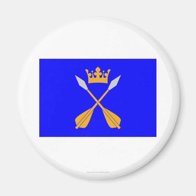 Dalarnas län flag magnet (Front)