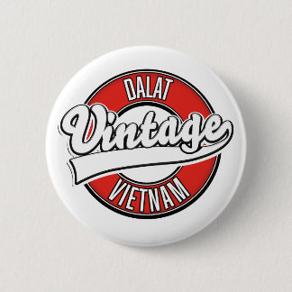 Dalat vietnam retro logo 2 inch round button