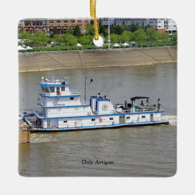 Dale Artigue square ornament (Front)