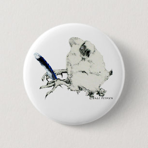 Dale Bluejay 2 Inch Round Button