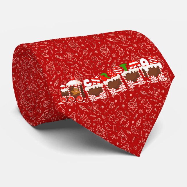 Dale Christmas Collection Christmas Train Tie (Rolled)
