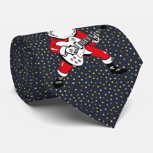 Dale Christmas Collection Rockin Santa Christmas Tie (Rolled)