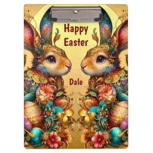 DALE ~ HAPPY EASTER ~ EASTER BUNNIES ~  CLIPBOARD