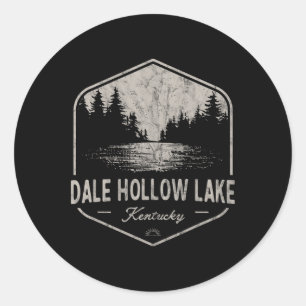Dale Hollow Lake Kentucky Outdoors Vintage Classic Round Sticker