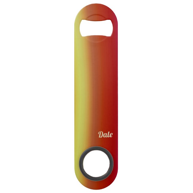 DALE ~ Red Orange Yellow ~ Fractal ~   Bar Key (Front)