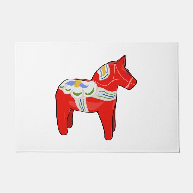 Dalecarlian horse doormat (Front)
