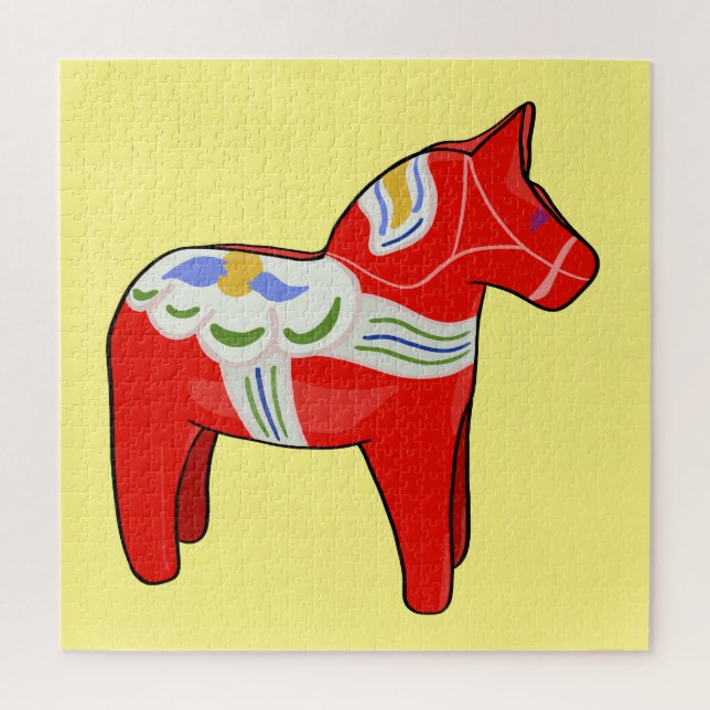 Dalecarlian horse jigsaw puzzle (Vertical)