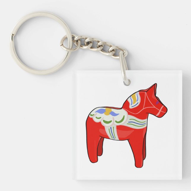 Dalecarlian horse keychain (Front)