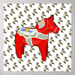 Dalecarlian horse poster