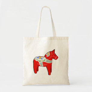 Dalecarlian horse tote bag