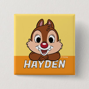 Dale's Cheerful Grin 2 Inch Square Button