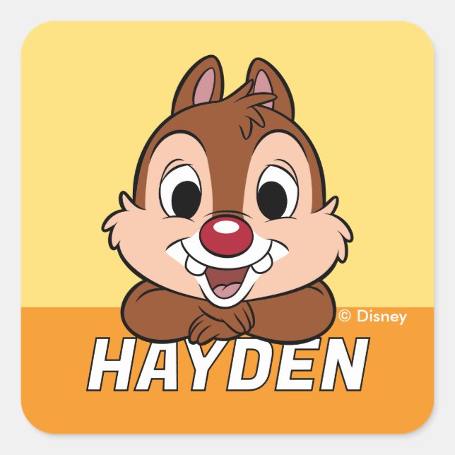 Dale's Cheerful Grin Square Sticker (Front)